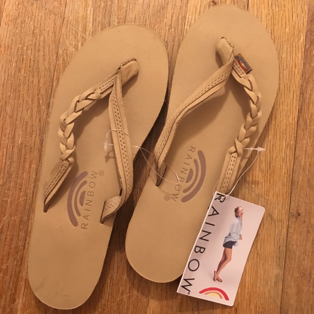 Rainbow Flirty Braidy Flip Flop